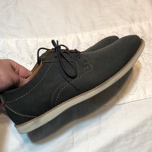 Clark blue suede dress shoes